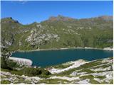 Lago di Fedaia - Punta Penia (Marmolada)